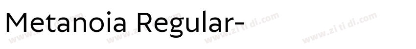 Metanoia Regular字体转换